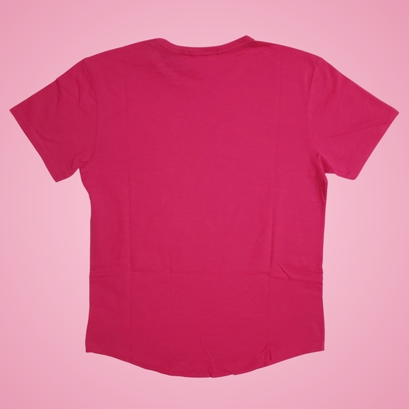 Greyson Alpha Slub Tee T-shirt Men Medium Sasanqua Pink NWT - Picture 3 of 4